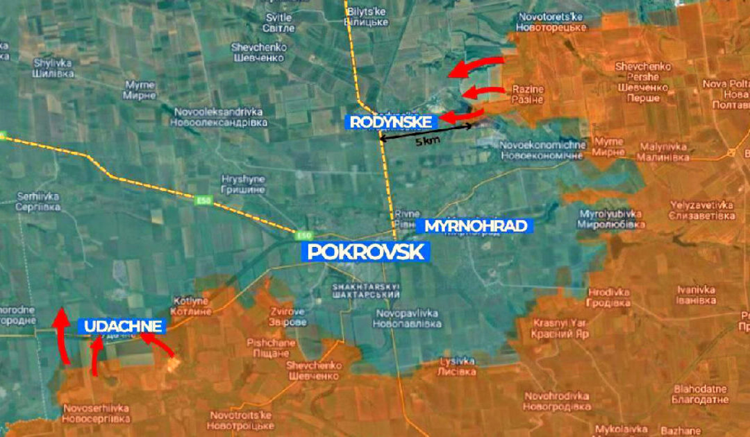 SIEGE OF POKROVSK: Russian Forces Encircle Key Stronghold, Reach Its Outskirts – City is a Key Logistics Hub and the Last Fortified Bastion Before the Dnieper River (VIDEOS)