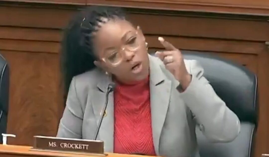 DISGUSTING! Democrat Thought Leader Jasmine Crocket Calls on President Trump to Quit Being “Putin’s Ho” (Video)