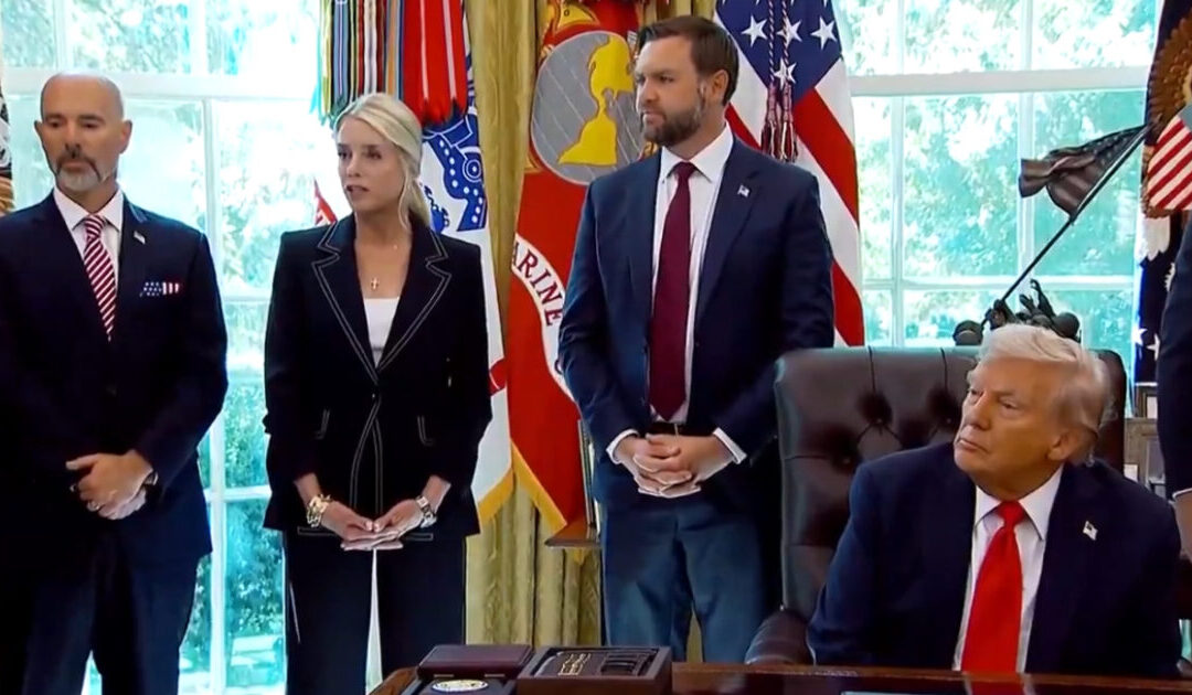 WATCH: President Trump and AG Bondi Respond to TGP’s Question on Abrego-Garcia’s Surrender and Why Democrats Are So Attached to the Wife Beating Terrorist  – Trump Unloads, Says “These People Are Deranged!”