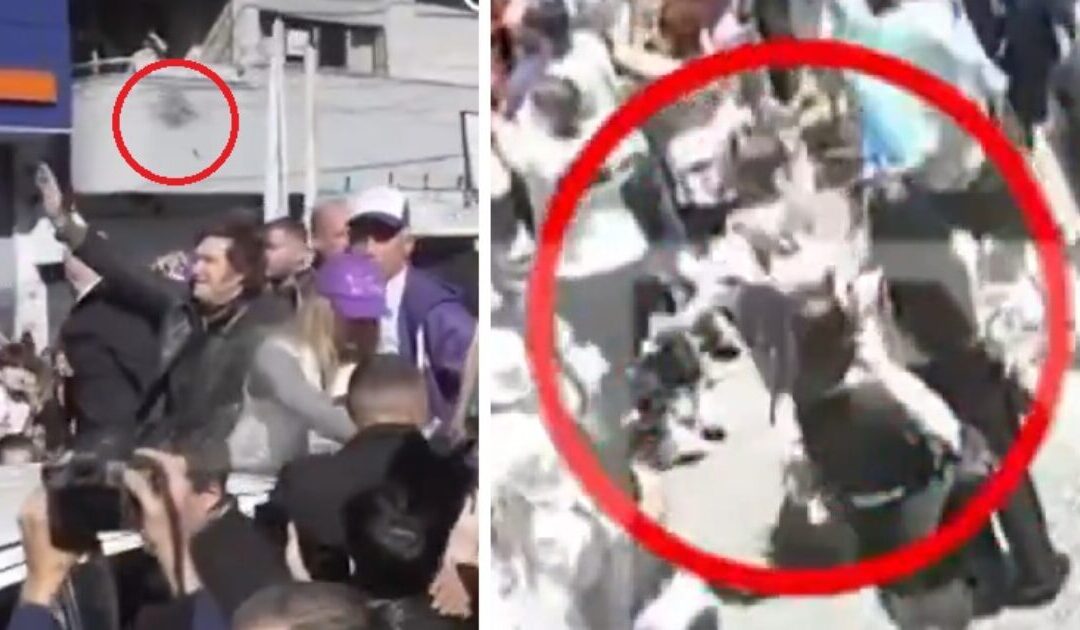 VIDEO – Violent Leftists Attack President Milei During Parade Nearly Hitting Him in the Head with a Bottle – Argentinian President Pelted with Bottles, Rocks, and Rotten Vegetables by Dirty Leftists