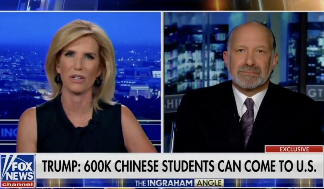 Fox’s Laura Ingraham GRILLS Secretary of Commerce Howard Lutnick — Demands to Know How Letting 600,000 Chinese Students Flood Into America Is “America First?”