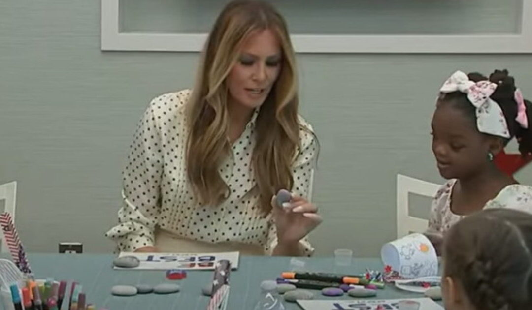 Watch: Melania Trump and Princess Kate Team Up to Delight Young Children