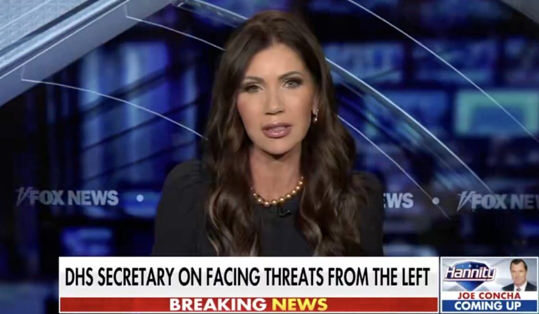 Kristi Noem Reacts to Chilling Tweet from Newsom’s Press Office Threatening Her: “It Immediately Panicked my Family and Friends” (VIDEO)