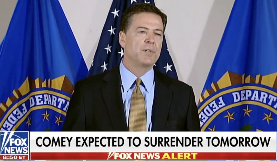 What?… No Pre-Dawn Raid? Disgraced Former FBI Director James Comey Will Be Arraigned on October 9th
