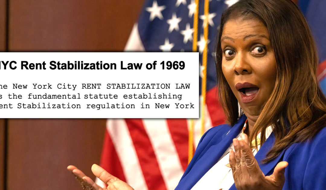 “Above the Law” Landlord: Letitia James Caught Violating New York’s Rent Stabilization Laws