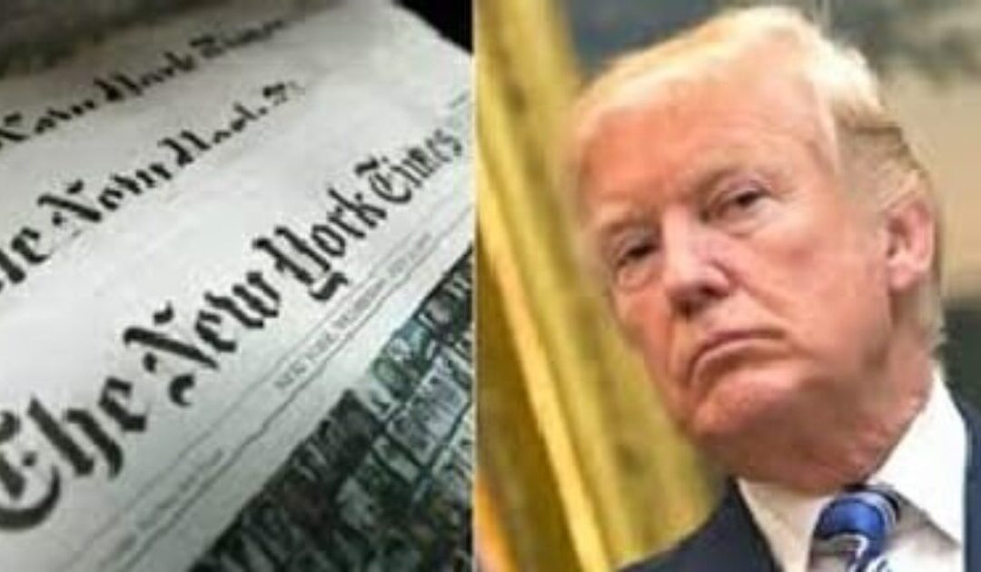 JUST IN: President Trump Files $15 Billion Defamation and Libel Lawsuit Against The New York Times