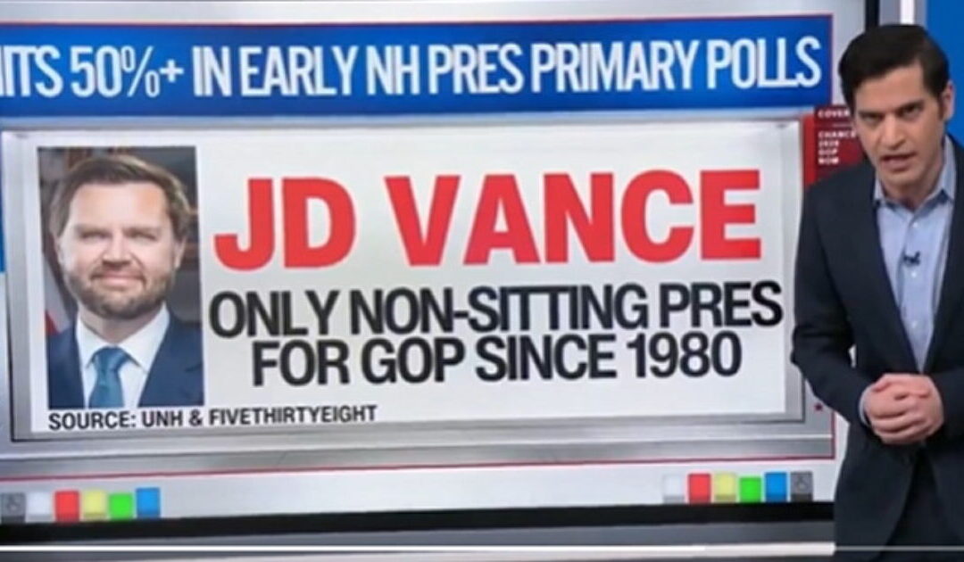 CNN Data Analyst Blown Away by JD Vance’s Early Lead in 2028 Republican Primary (VIDEO)