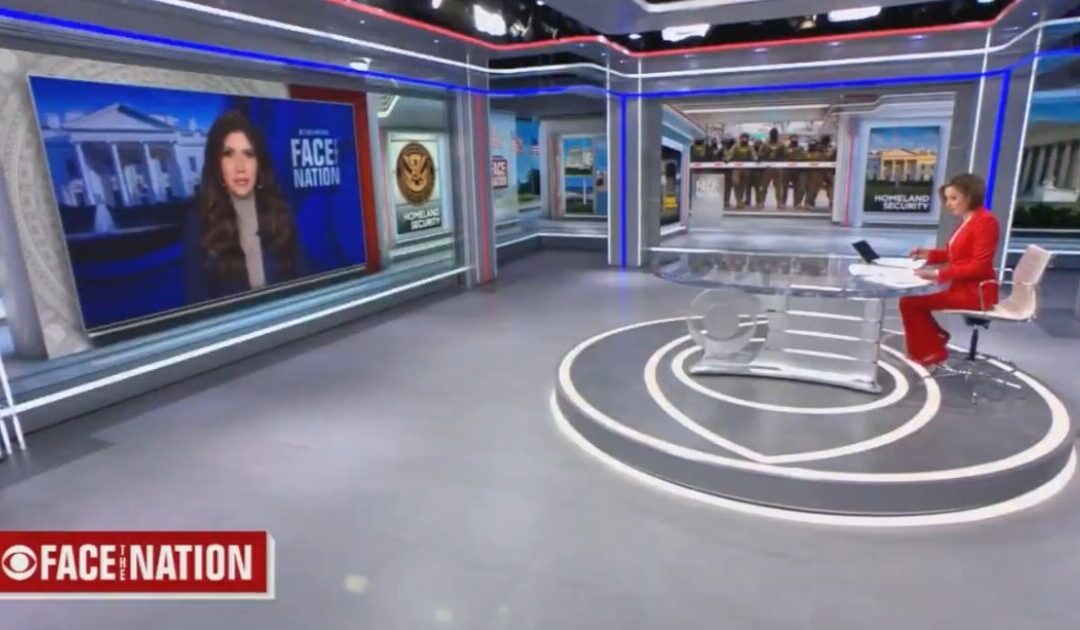 Kristi Noem Blasts CBS’s Margaret Brennan For Repeating Doxxed ICE Agent’s Name on Live TV (VIDEO)