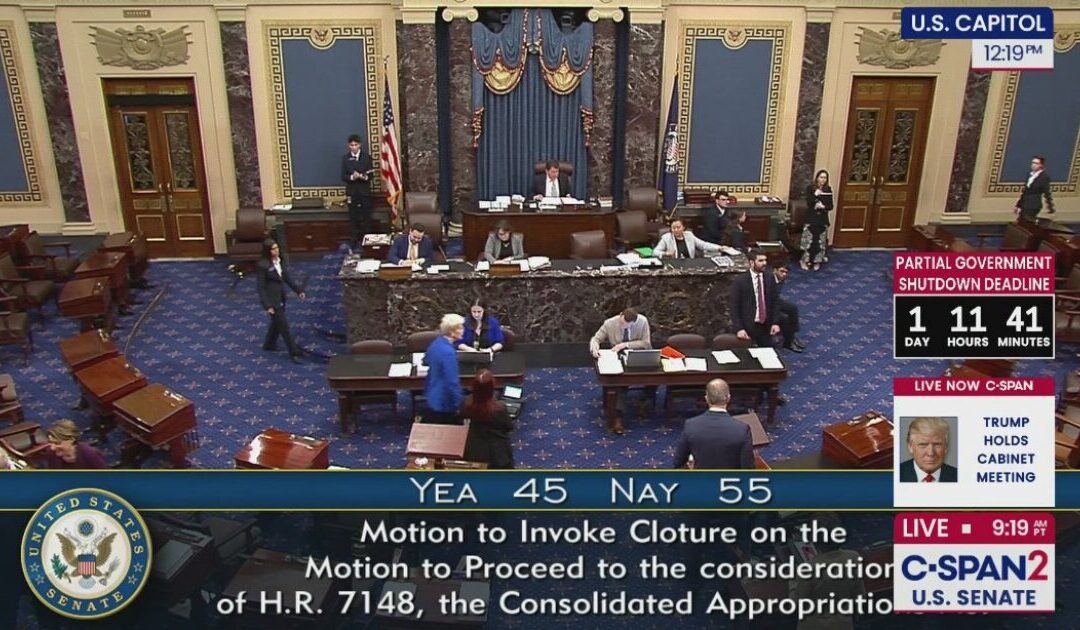 BREAKING: Senate Blocks Measure to Advance Government Funding Package; Seven Republicans Join the Dems