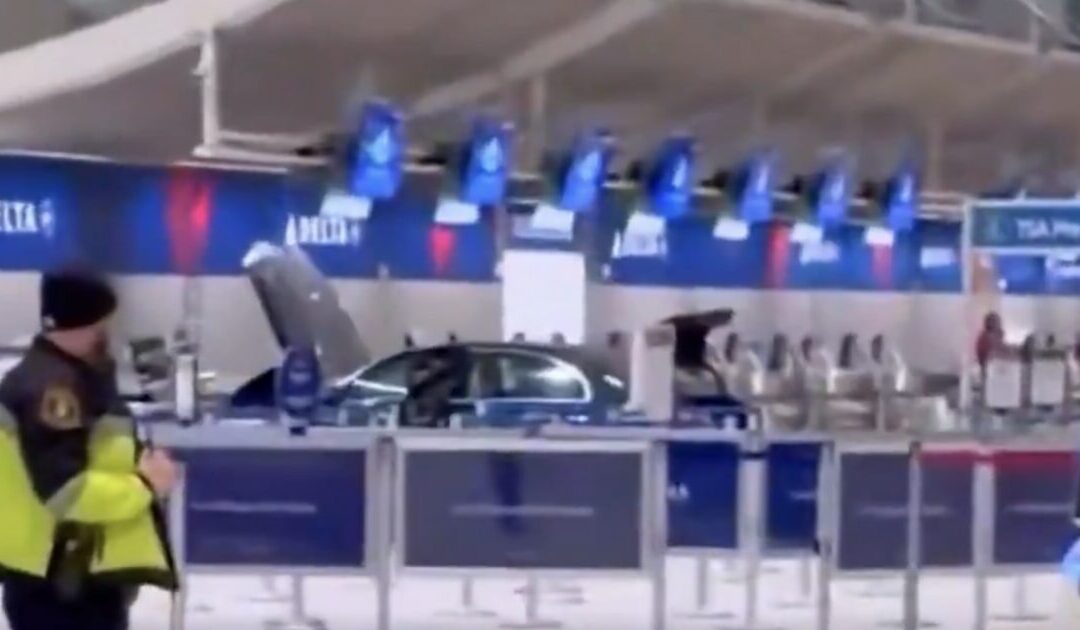 Chaos at Detroit Airport After Football Fan Crashes Vehicle Into Terminal Building (VIDEO)