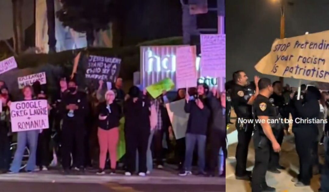 Radical Leftists Harass Christians at California Church Event Where Erika Kirk Was Speaking (VIDEO)