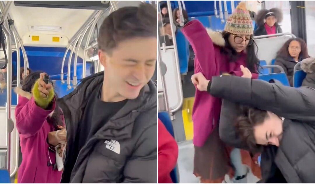 THIS IS THE LEFT: Unhinged Liberal Pepper-Sprays and Assaults Conservative Journalist in Broad-Daylight Attack on Philadelphia Bus