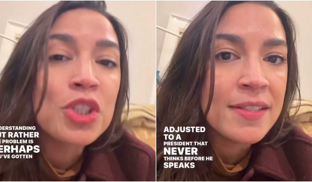 AOC Has Emotional Meltdown on Camera, Appears to Hold Back Tears, Blames Trump and Critics for Her Foreign Policy Disasters