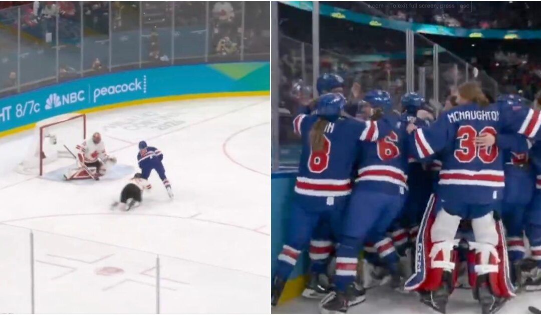 U.S. Women’s Hockey STUNS Canada in Overtime — Olympic Crowd ERUPTS as Team USA Clinches 2–1 Victory and Snatches Gold