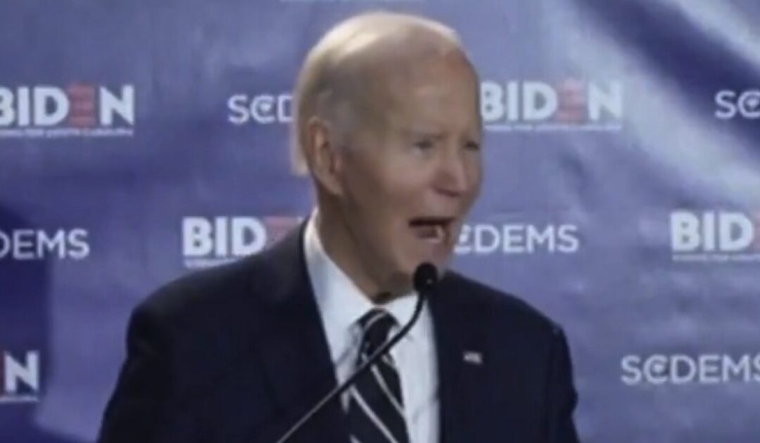 A Barely Coherent Joe Biden Tells South Carolina Crowd That HE Closed the Border – NOT Trump (VIDEO)