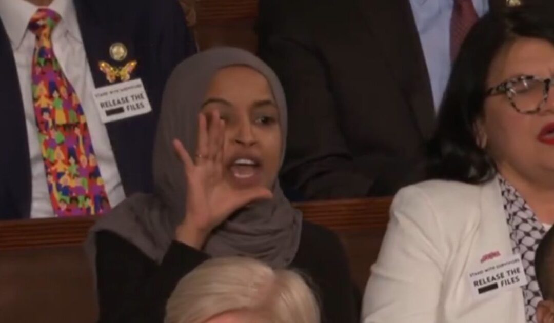 “You Killed Americans!” – Ilhan Omar Screams at President Trump During SOTU Speech (VIDEO)
