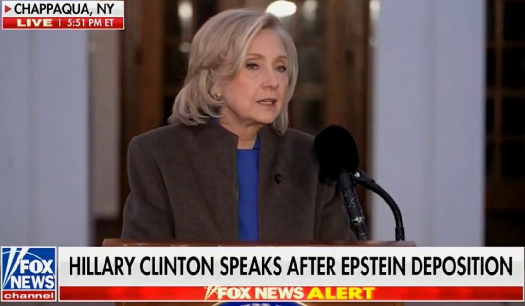 Reporter Asks Hillary Clinton About Photos of Bill Clinton with Alleged Epstein Sex-Trafficking Victims (VIDEO)