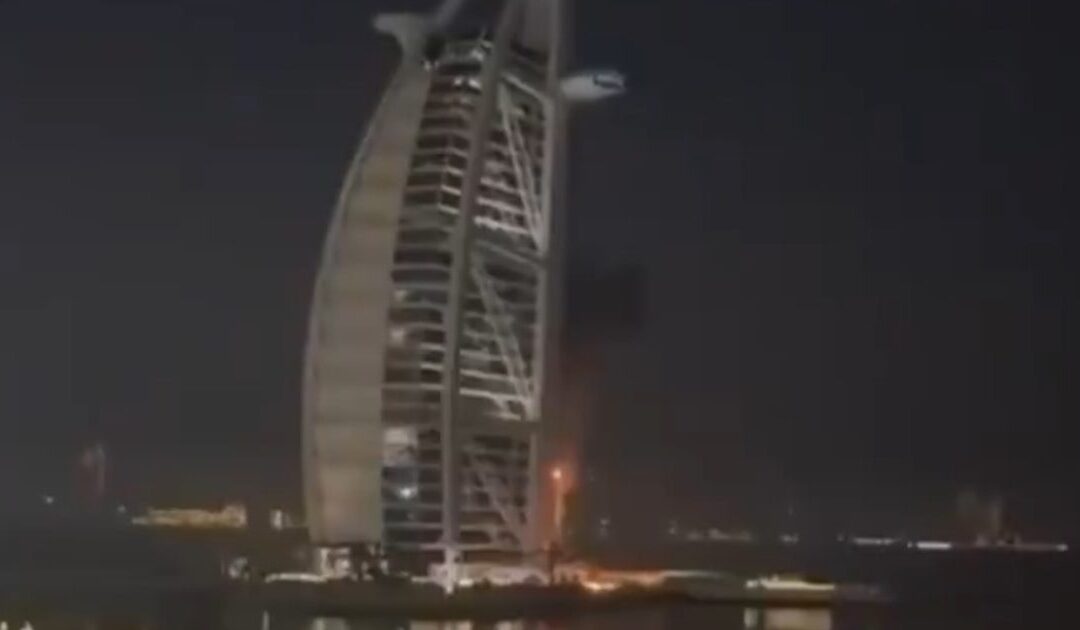 DEVELOPING: Dubai’s Iconic Burj Al Arab Hotel on Fire After Being Struck by Iranian Drone (VIDEO)