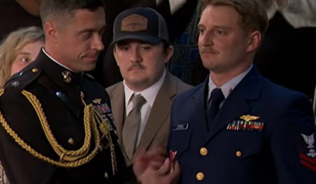 Trump Awards ‘Legion of Merit for Extraordinary Heroism’ to Coast Guard Officer Who Saved Over 160 People in Texas Flood (VIDEO)