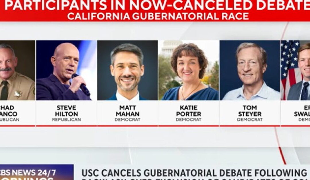 California Gubernatorial Debate Canceled Because Only White Candidates Qualified for the Event (VIDEO)