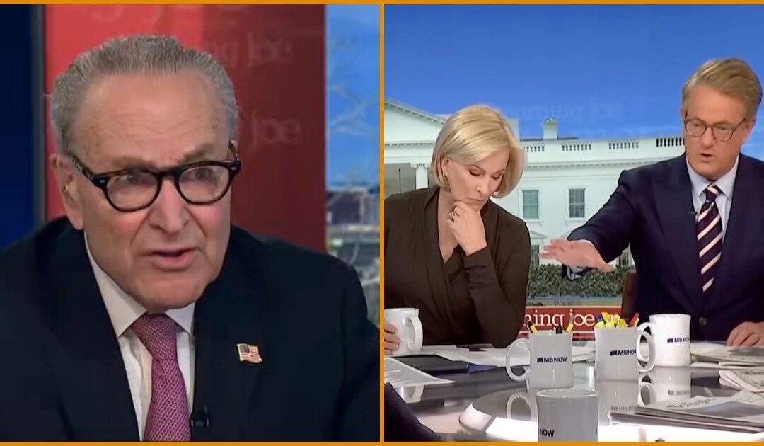 Spineless Chuck Schumer REFUSES to Admit Weakening Iran Terror Regime Is a GOOD Thing — Even Leftist Joe Scarborough Has To Fact-Check Him: “Senator You Are Not Listening to Me”