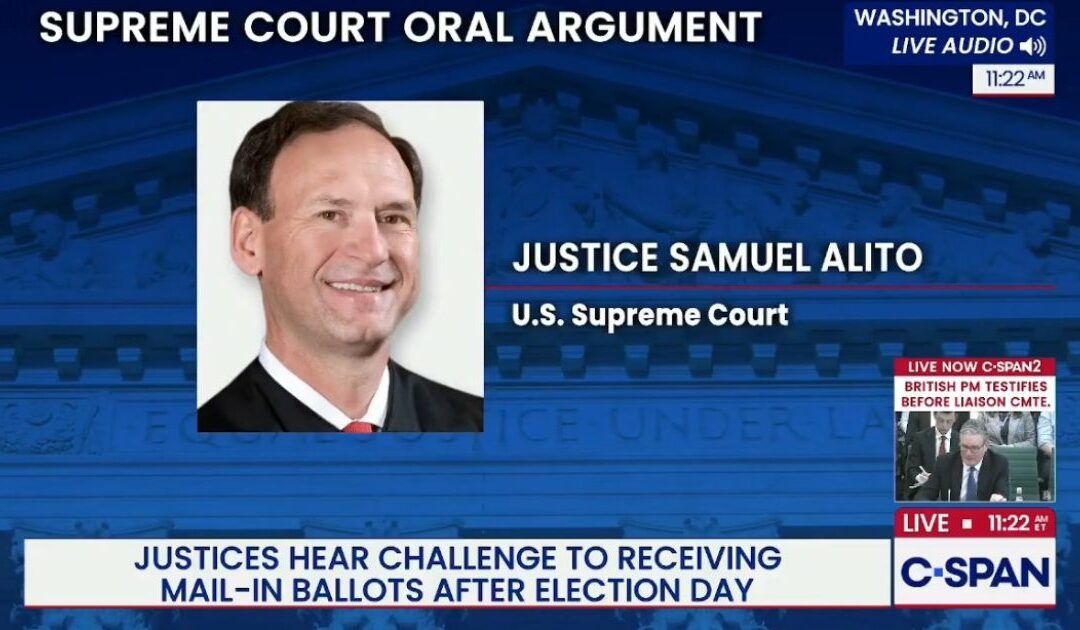 Supreme Court Justice Alito Blasts Endless Counting of Mail-in Ballots (AUDIO)