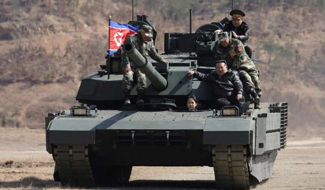 Kim Jong-Un Showcases Teenage Daughter Driving a Tank in Chilling Succession Signal