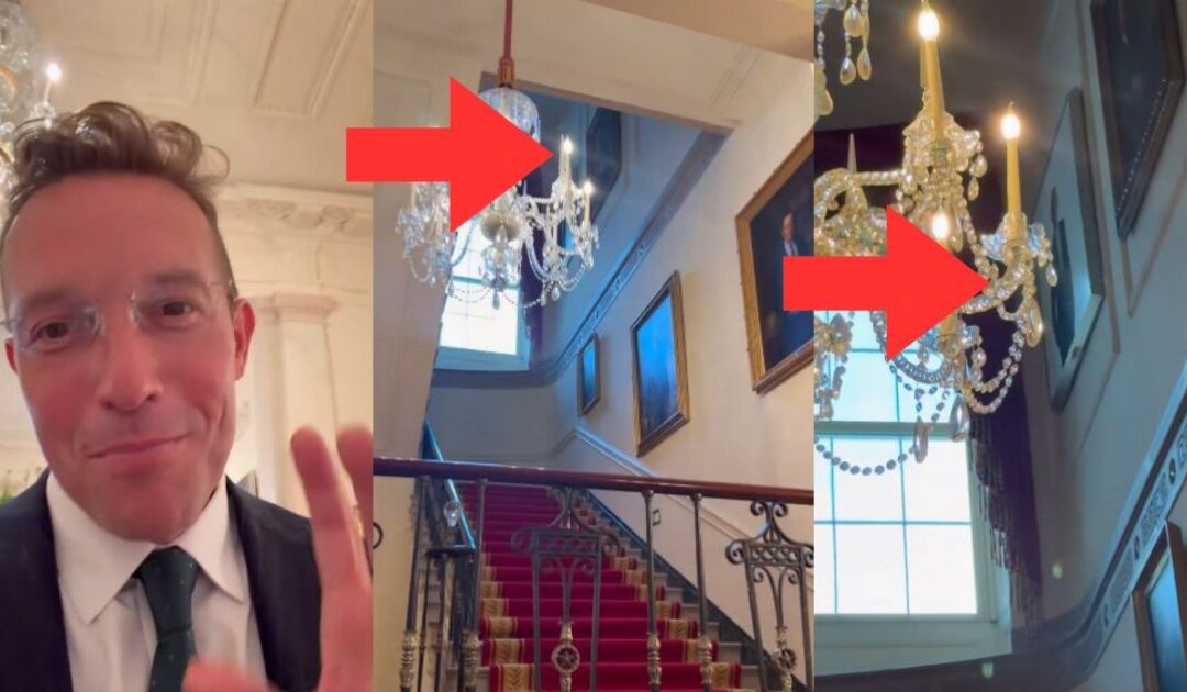 WATCH: Benny Johnson Posts Video from White House Showing Obama’s Official Portrait Has Been Banished into Hidden Staircase Corner Like Trash