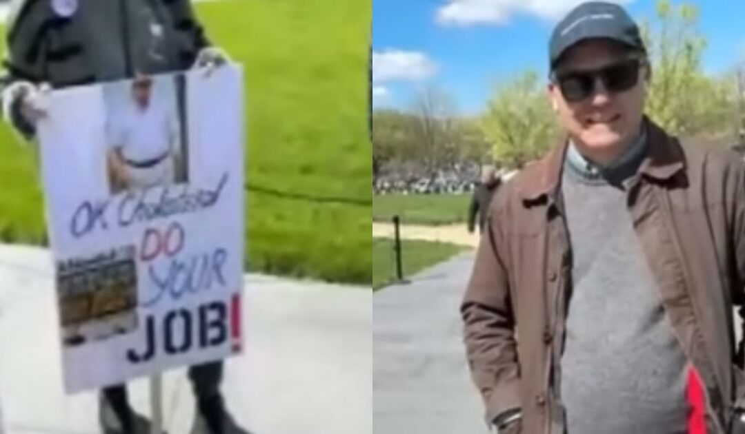 WATCH: Disgraced Former CNN Hack Jim Acosta Laughs at a No Kings Protester’s Sign Wishing Trump Dead, ‘That’s Very Funny… Very Clever!’