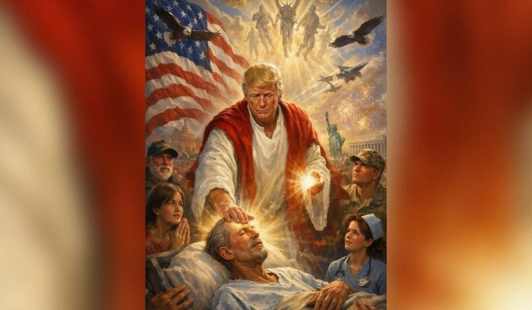 Trump RESPONDS to Backlash After Posting a Christ-Like Image: “I Thought It Was Me as a Doctor”
