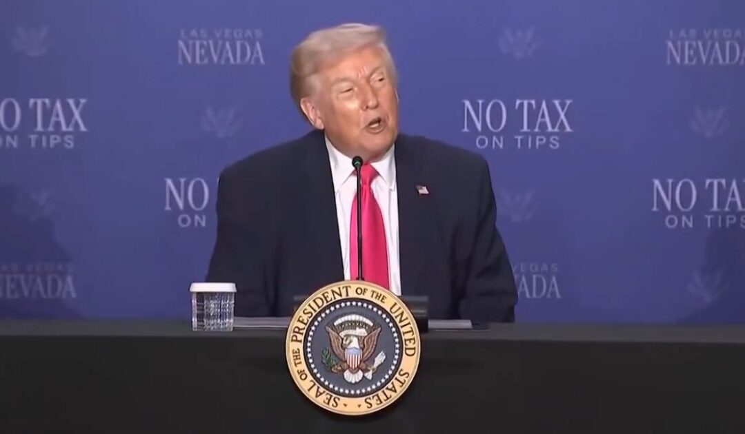 WATCH LIVE: President Trump Delivers Remarks on His ‘No Tax on Tips’ Policy in Las Vegas