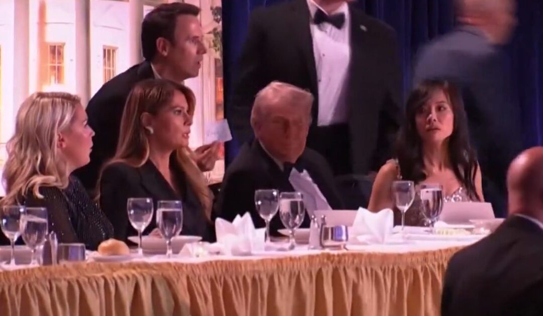BREAKING: President Trump Rushed Out of White House Correspondents’ Dinner After Shots Fired – SHOOTER IN CUSTODY (VIDEO)