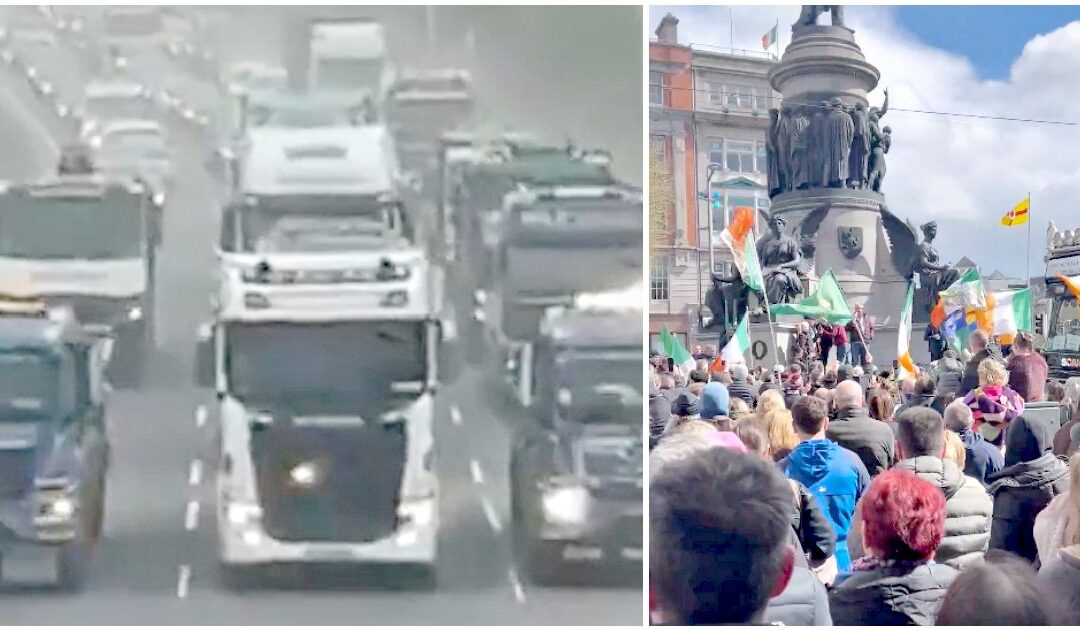 Massive Protests Over Fuel Prices Are Ongoing in Ireland Among Police and Army Crackdown on Roadblocks (VIDEOS)