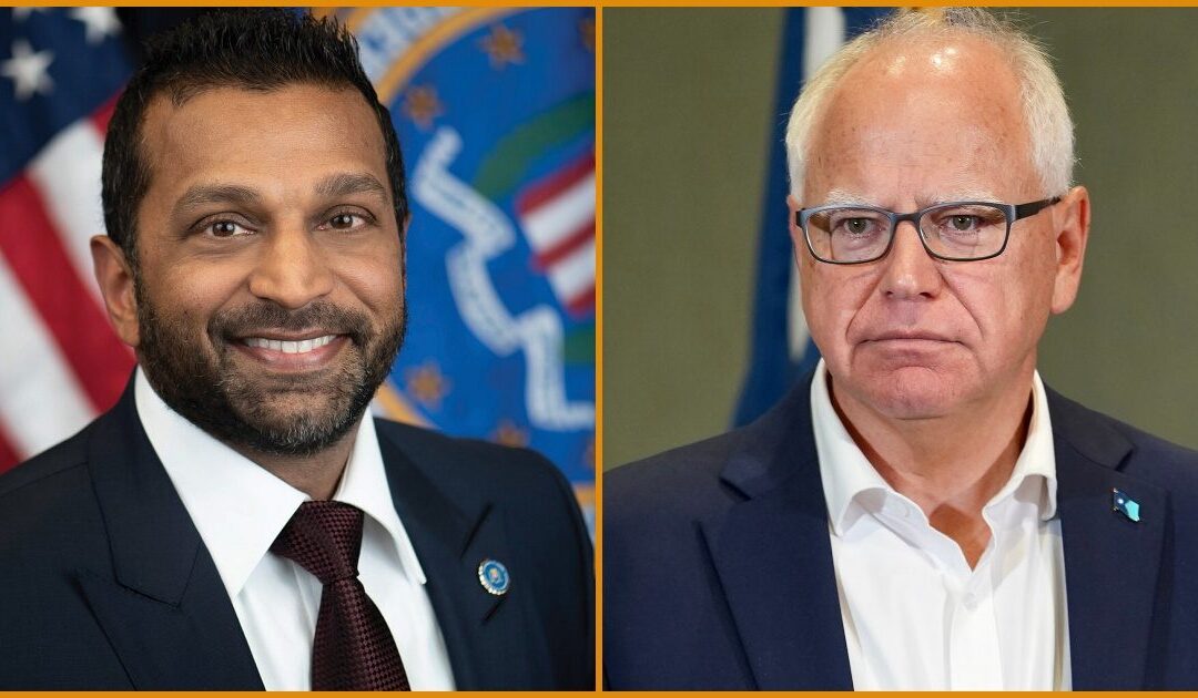 Kash Patel TORCHES Corrupt Tim Walz After Democrat Governor Tries To Steal Credit For Federal Raid Busting Massive Minnesota Fraud Ring That Ballooned Under His Watch