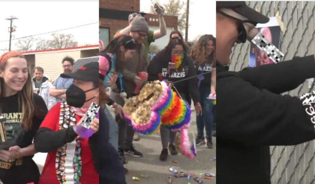INSANE VIDEOS: Vile Degenerate Leftists Turn Anti-ICE Protest into Vulgar Dildo Carnival, Hundreds of Sex Toys Thrown at Police Nationwide as Part of ‘Operation Dildo Blitz’