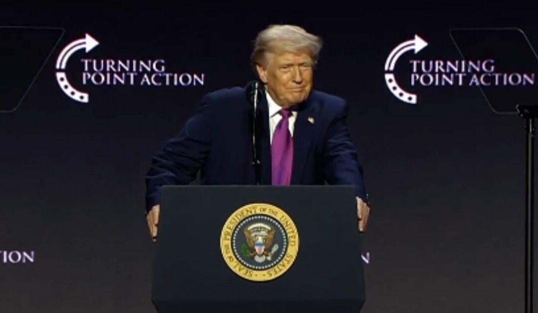 Trump at TPUSA Rally: ‘Charlie’s Voice Is Not Silenced – It’s Roaring Louder Than Ever Before’ (VIDEO)