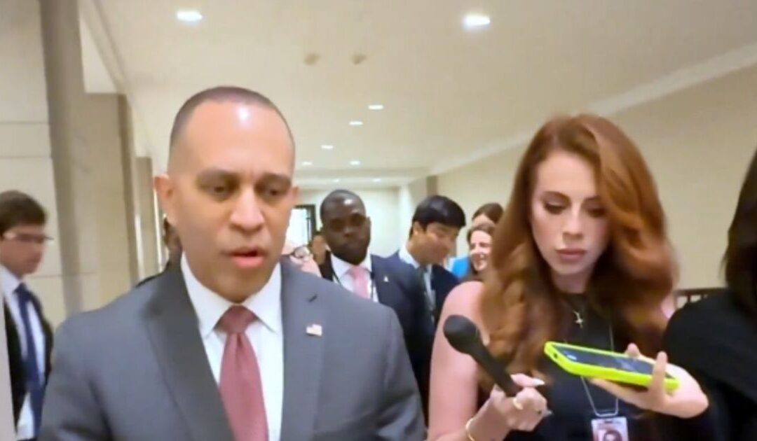 WATCH: Hakeem Jeffries Dismisses Ilhan Omar’s Shocking $30 Million Net Worth ‘Disappearance’ and ‘Ghost Winery’ as a ‘Right-Wing Conspiracy’ When Grilled by Lindell TV Reporter