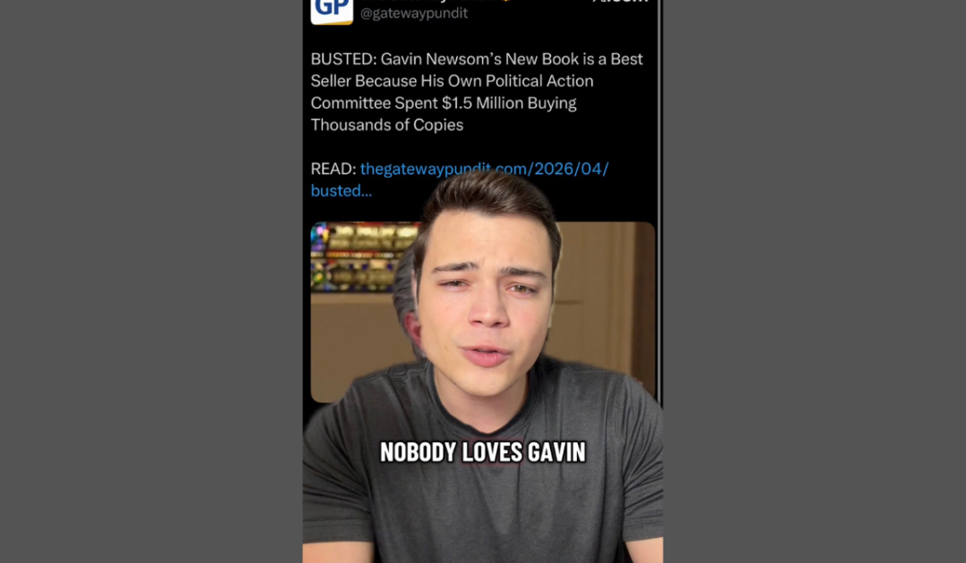 Victor Reacts: No One Loves Gavin Newsome Like Gavin Newsome Loves Himself, $1.5 Million in Fake Book Sales (VIDEO)
