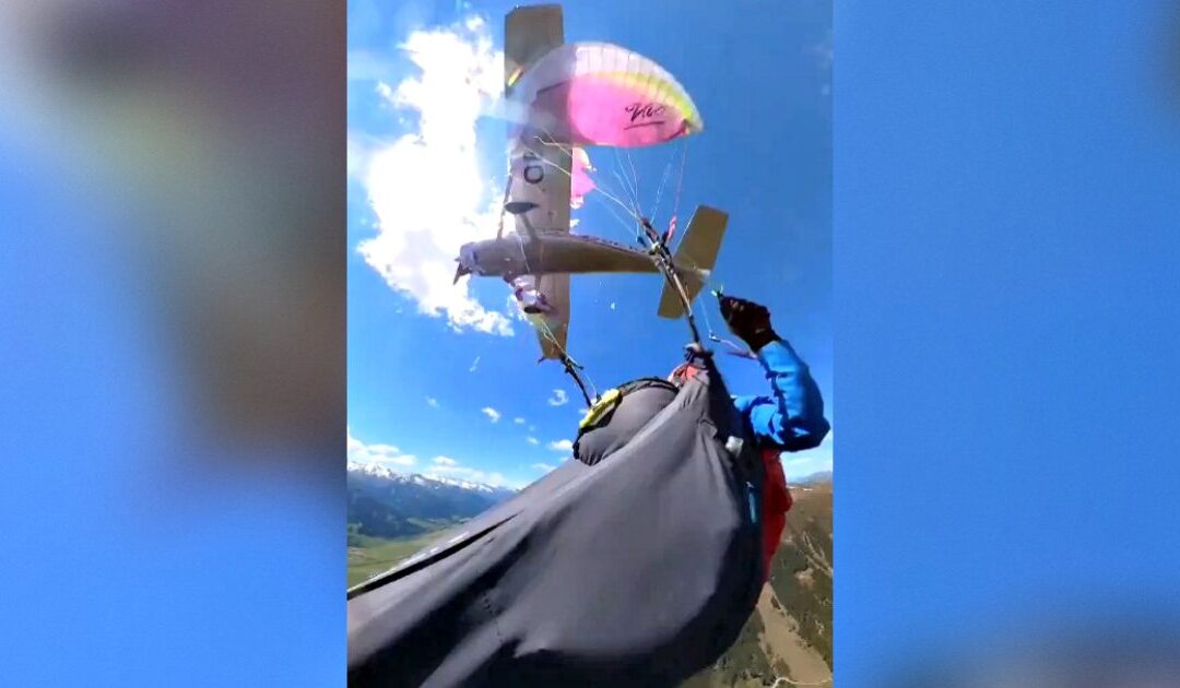 SHOCK VIDEO: Woman Fights for Her Life After Her Paraglide Is Shattered by Small Airplane