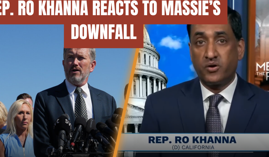 Rep. Ro Khanna Mourns Thomas Massie’s Downfall After Trump Movement Ends His Career (VIDEO)