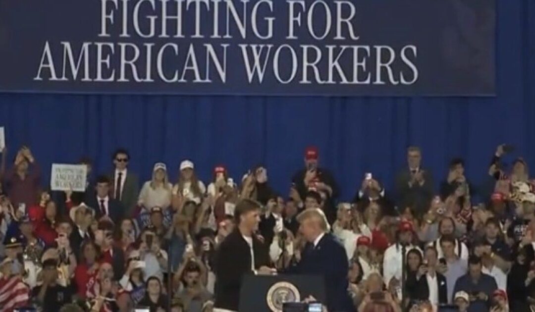 (VIDEO) Giants Quarterback Jaxson Dart Comes Out as Trump Supporter Opening Rockland Community College Trump Rally – Crowd Chants “USA” as Trump Enters
