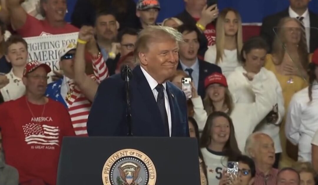 WATCH: “TAKE HIM HOME TO MOMMY!” – Trump Nukes Two Hecklers as Crowd Chants “USA” – “Don’t Hurt Him!”