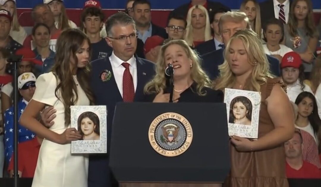 WATCH: Trump Brings Family of Sheridan Gorman, Teen Murdered by Illegal Alien in Chicago, On Stage at Rally to Deliver Heartbreaking Message to Open Border Lunatics