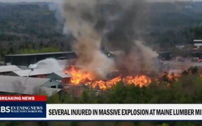 One Firefighter Dead, at Least 11 Injured After Massive Explosion at Maine Lumber Mill
