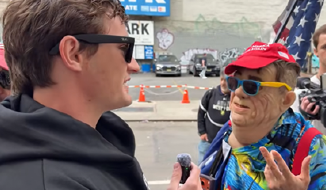 WATCH: Independent Journalist Nick Shirley Sends Wacky Protester SPIRALING with a Seven-Word Truth Bomb During NYC Street Interview