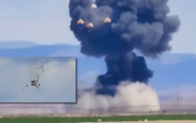 SHOCKING VIDEO: Two Navy Jets Crash into Each Other Mid-Air at the Gunfighter Skies Air Show in Idaho, Four Parachutes Seen Floating to the Ground
