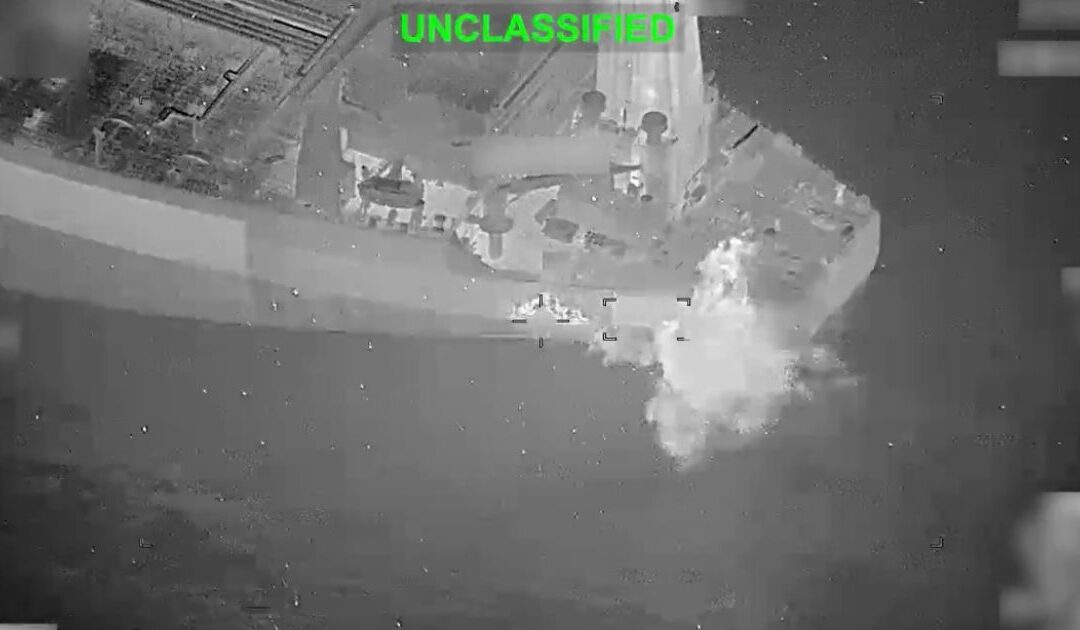 US Central Command Disables Oil Tanker with Hellfire Missile (VIDEO)