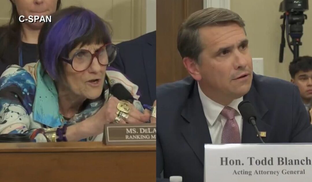 Blanche Schools Purple-Haired Democrat Rep. Rosa DeLauro as She Rages Over Trump Settlement with IRS (VIDEO)