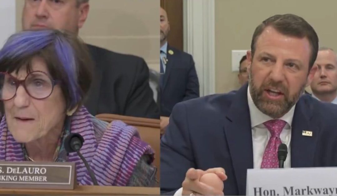 Markwayne Mullin Goes Off on Screeching Purple-Haired Democrat Rep. Rosa DeLauro in Heated Exchange (VIDEO)
