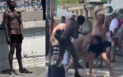 FAFO: Italian Locals Pummel African Menace After He Begins M*sturbating in Front of Young Children and Families at Beach in Genoa (VIDEO)